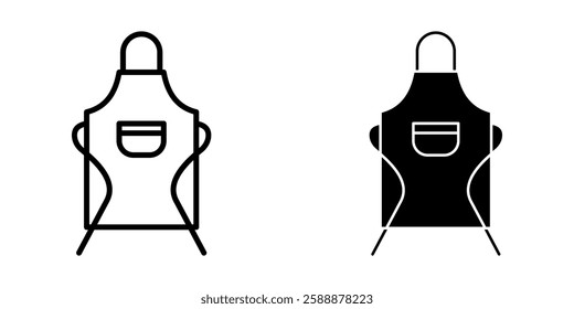 apron Icon set. Symbol isolated white background. vector illustration. color editable.