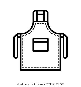 Icono de Apron. inicio de sesión para concepto móvil y diseño web. ilustración vectorial