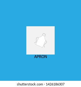 apron icon sign signifier vector