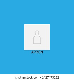 apron icon sign signifier vector