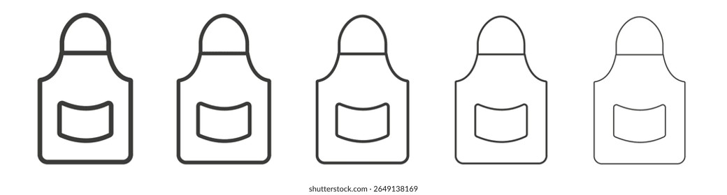 Apron icon simple illustration logo art