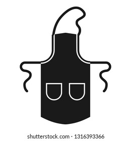 Apron icon. Simple illustration of apron vector icon for web design isolated on white background