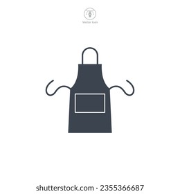 Icono Apron Icono Ilustración vectorial aislada en fondo blanco