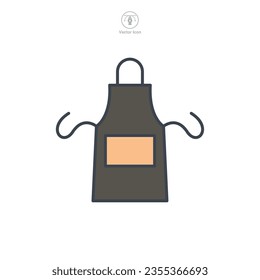 Icono Apron Icono Ilustración vectorial aislada en fondo blanco