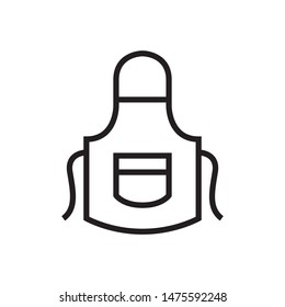 Apron icon in trendy outline style design. Vector graphic illustration. Suitable for website design, logo, app, template, and ui. Editable vector stroke. EPS 10.