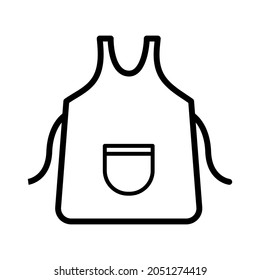 Icono de Apron en la ilustración de diseño vectorial de moda