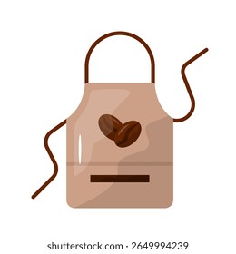 avental ícone. avental, uniforme, cozinhar, café, barista, vestuário, proteção, vestuário de trabalho. Ilustração de ícone de vetor