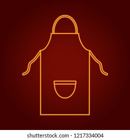 Apron icon vector