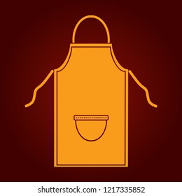 Apron icon vector