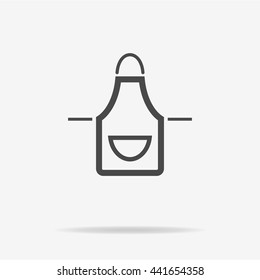 Apron icon. Vector concept illustration for design.