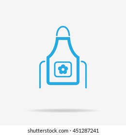 Apron icon. Vector concept illustration for design.