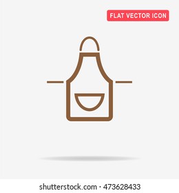 Apron icon. Vector concept illustration for design.