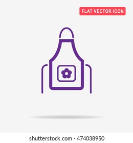 Apron icon. Vector concept illustration for design.