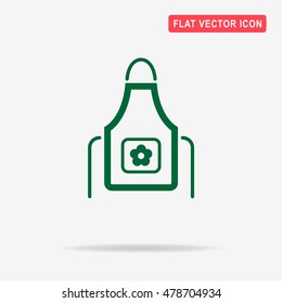 Apron icon. Vector concept illustration for design.