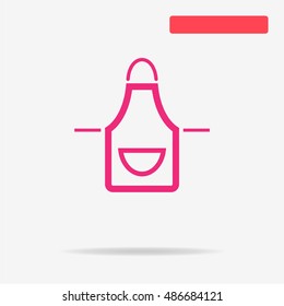 Apron icon. Vector concept illustration for design.