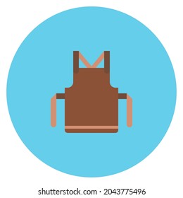apron icon vector design. colored icon. flat design