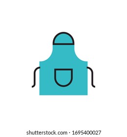 icono de apron ilustración vectorial diseño de línea de estilo moderno. aislado sobre fondo blanco