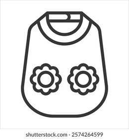 Apron Icon Vector Illustration Outline