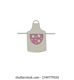 Vector de icono Apron aislado en fondo blanco