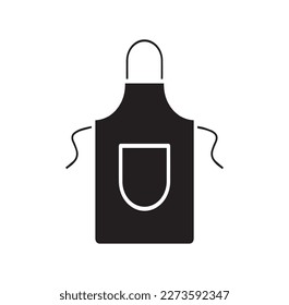 vector de icono de apron aislado en segundo plano