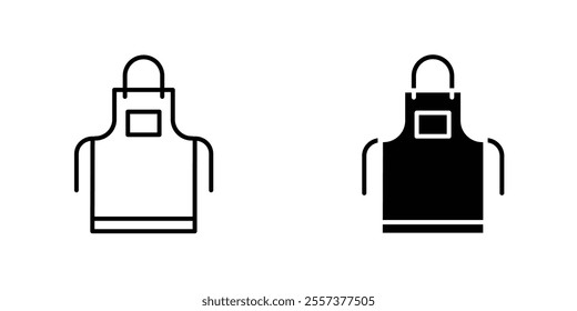 Apron Icon vector. liner and flat style icons set.
