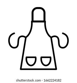 Apron icon vector sign and symbol on trendy design