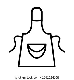 Apron icon vector sign and symbol on trendy design
