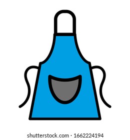 Apron icon vector sign and symbol on trendy design