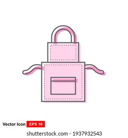 Apron icon vector sign and symbol in trendy design.