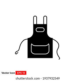 Apron icon vector sign and symbol on trendy design.