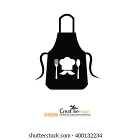 apron icon.apron.Kitchen apron. Vector illustration.