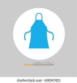 apron icon.apron.Kitchen apron. Vector illustration.