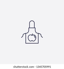 apron icon.Outline apron vector, illustrated icon for modern web and mobile design