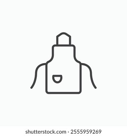 Apron isolated icon. vector illustration.