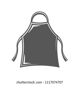 Apron isolated on white background. Symbol for cooking design logo and emblem. Vector illustration