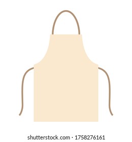 Apron. Isolated on white background. Vector illustration. 