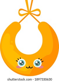 Apron para niños, ilustración, vector sobre un fondo blanco.