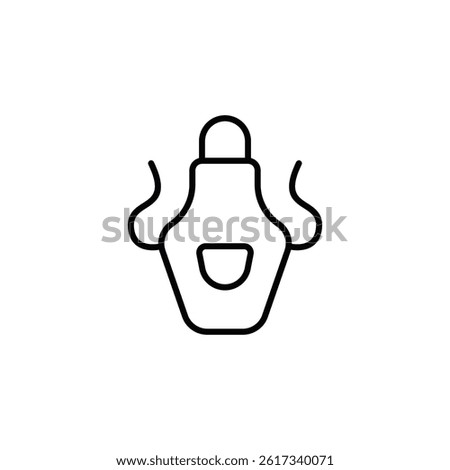 Apron Line Art Illustration for Culinary, Craft, or Cooking Concepts