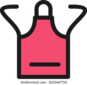 Diseño de iconos vectores con relleno de línea Apron

