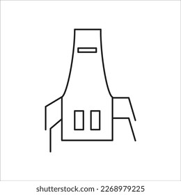 apron line vector new icon