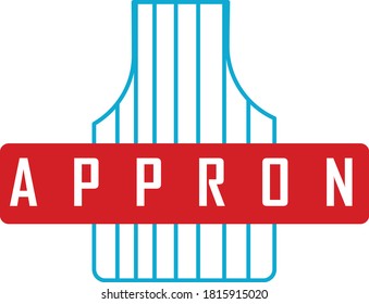 apron logo design vector art