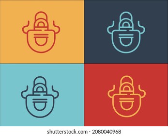 Apron Logo Template, Simple Flat Icon Of apron,chef,uniform