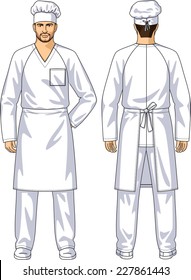 Apron for the man who is engaged in baking business