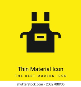 Apron minimal bright yellow material icon