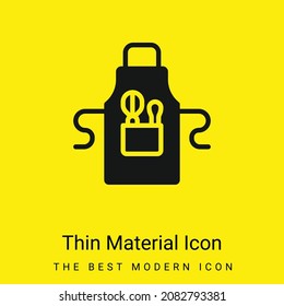 Apron minimal bright yellow material icon