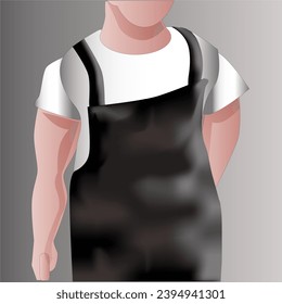Apron Mock Up Template and Vector Illustration