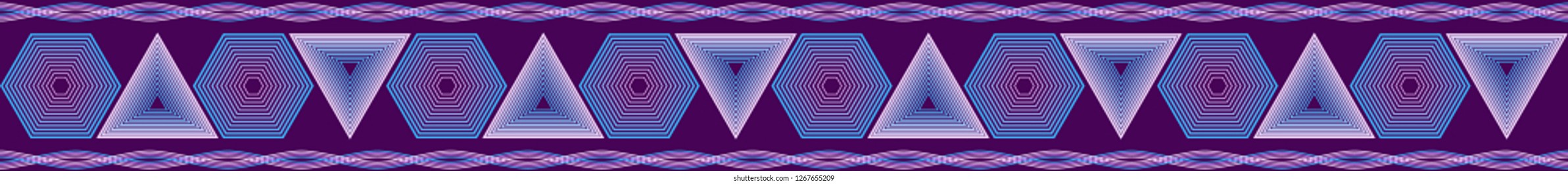 Apron pattern design for the kitchen of glass or tile in a geometric style
