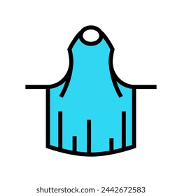 apron ppe protective equipment color icon vector. apron ppe protective equipment sign. isolated symbol illustration