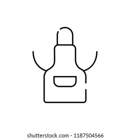 apron, protection icon. Element of construction for mobile concept and web apps illustration. Thin line icon for website design and development, app development