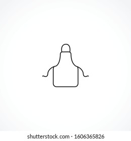 apron protective garment icon on white background. apron protective garment icon on white background. apron protective garment icon on white background. 